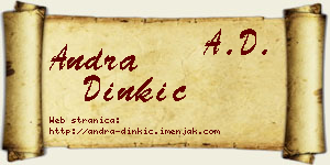 Andra Dinkić vizit kartica